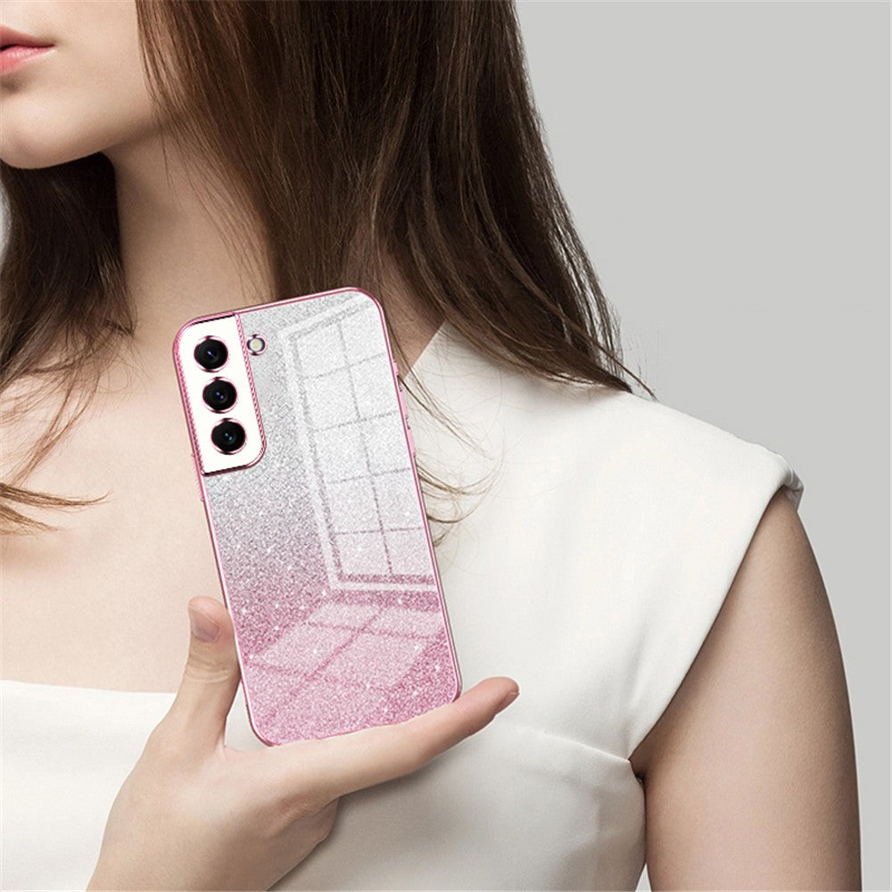 Galaxy S22 5G Glitzer-Hülle – Weiche Textur