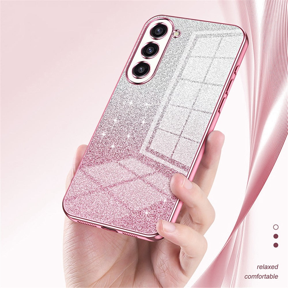 Galaxy S23 Plus Glitzer-Hülle – Weiche Textur