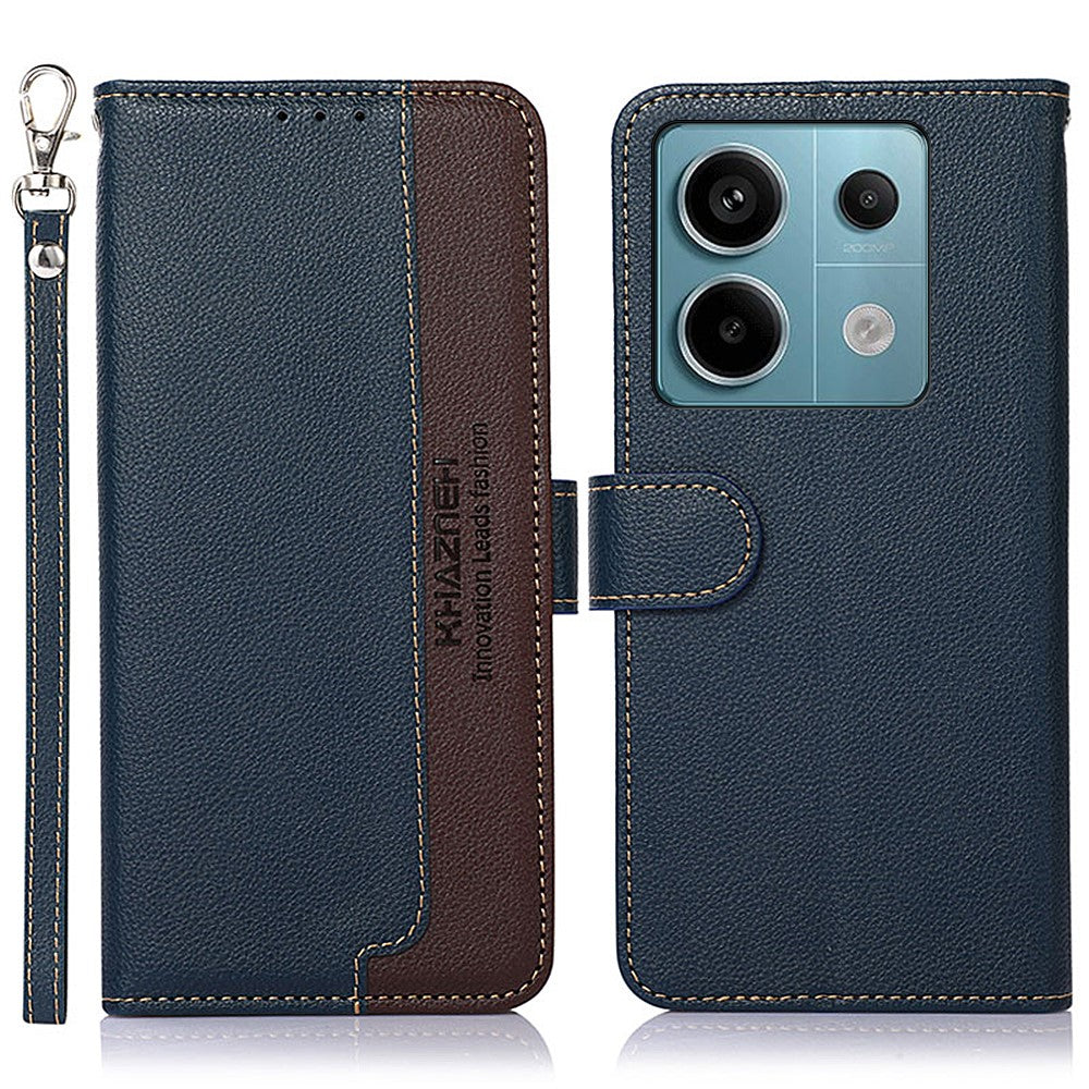 KHAZNEH For Xiaomi Redmi Note 13 Pro 5G Cell Phone Cases RFID Blocking Leather Cover