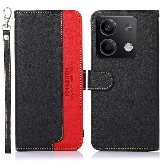 Xiaomi Redmi Note 13 5G / Xiaomi Redmi Note 13 5G (China) Handyhülle – KHAZNEH 13 5G (China) RFID-blockierende mit Litschi-Textur