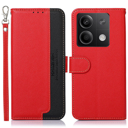 Xiaomi Redmi Note 13 5G / Xiaomi Redmi Note 13 5G (China) Handyhülle – KHAZNEH 13 5G (China) RFID-blockierende mit Litschi-Textur