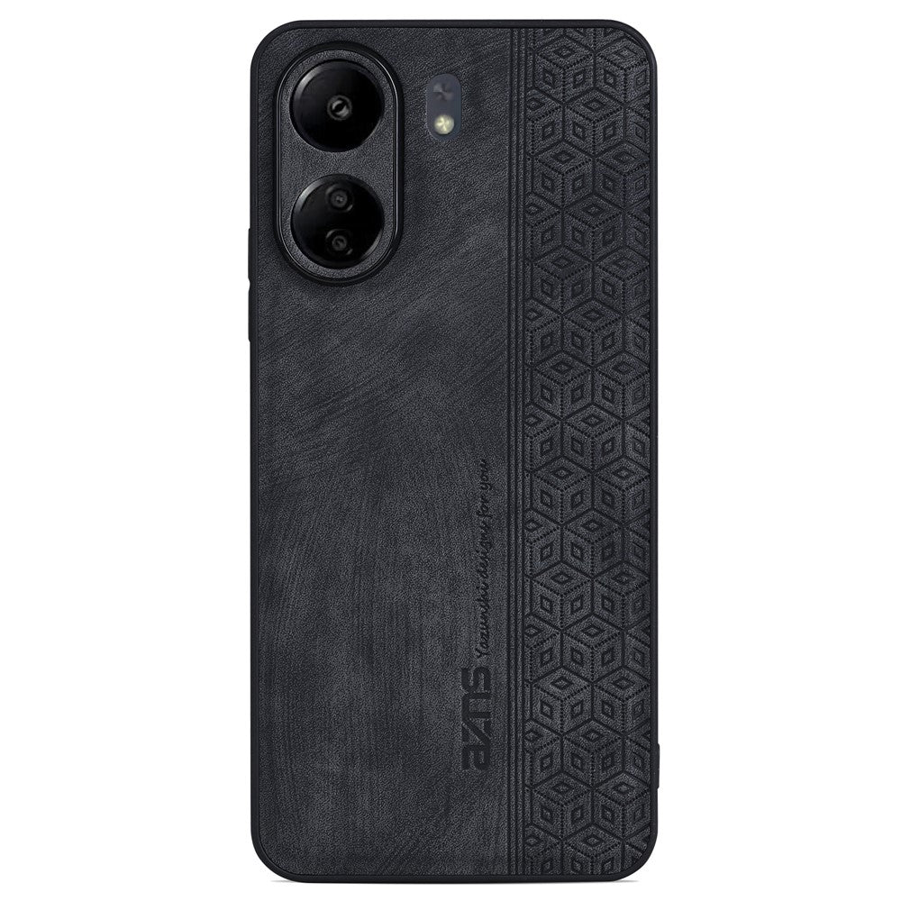 AZNS For Xiaomi Redmi 13C 4G / Poco C65 4G Case Anti-fall PU Leather+TPU Imprint Phone Cover
