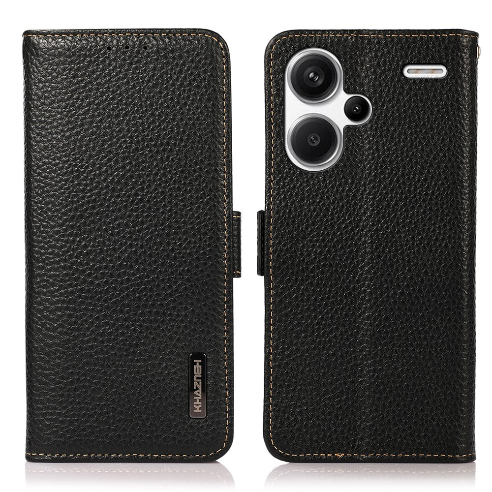 KHAZNEH For Xiaomi Redmi Note 13 Pro+ 5G Wallet Phone Case RFID Blocking Stand View Cover