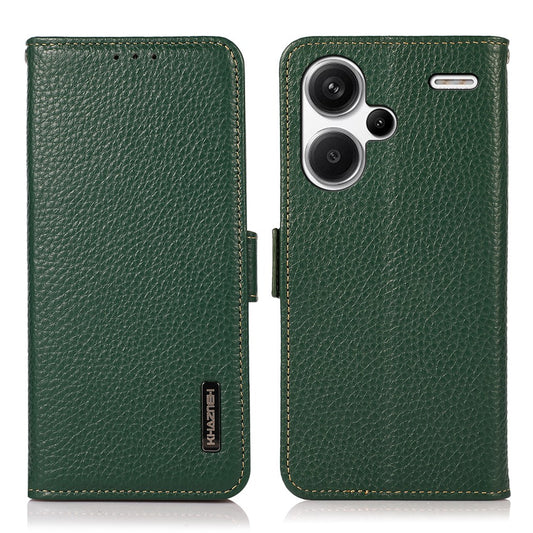 Xiaomi Redmi Note 13 Pro+ 5G Handyhülle – KHAZNEH Brieftaschen- mit RFID-Blockierung und Standansicht