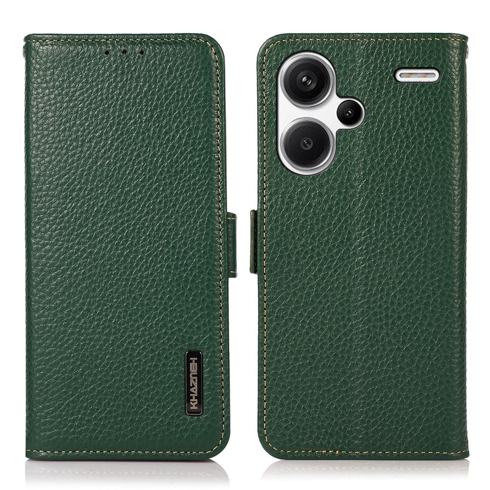 KHAZNEH For Xiaomi Redmi Note 13 Pro+ 5G Wallet Phone Case RFID Blocking Stand View Cover
