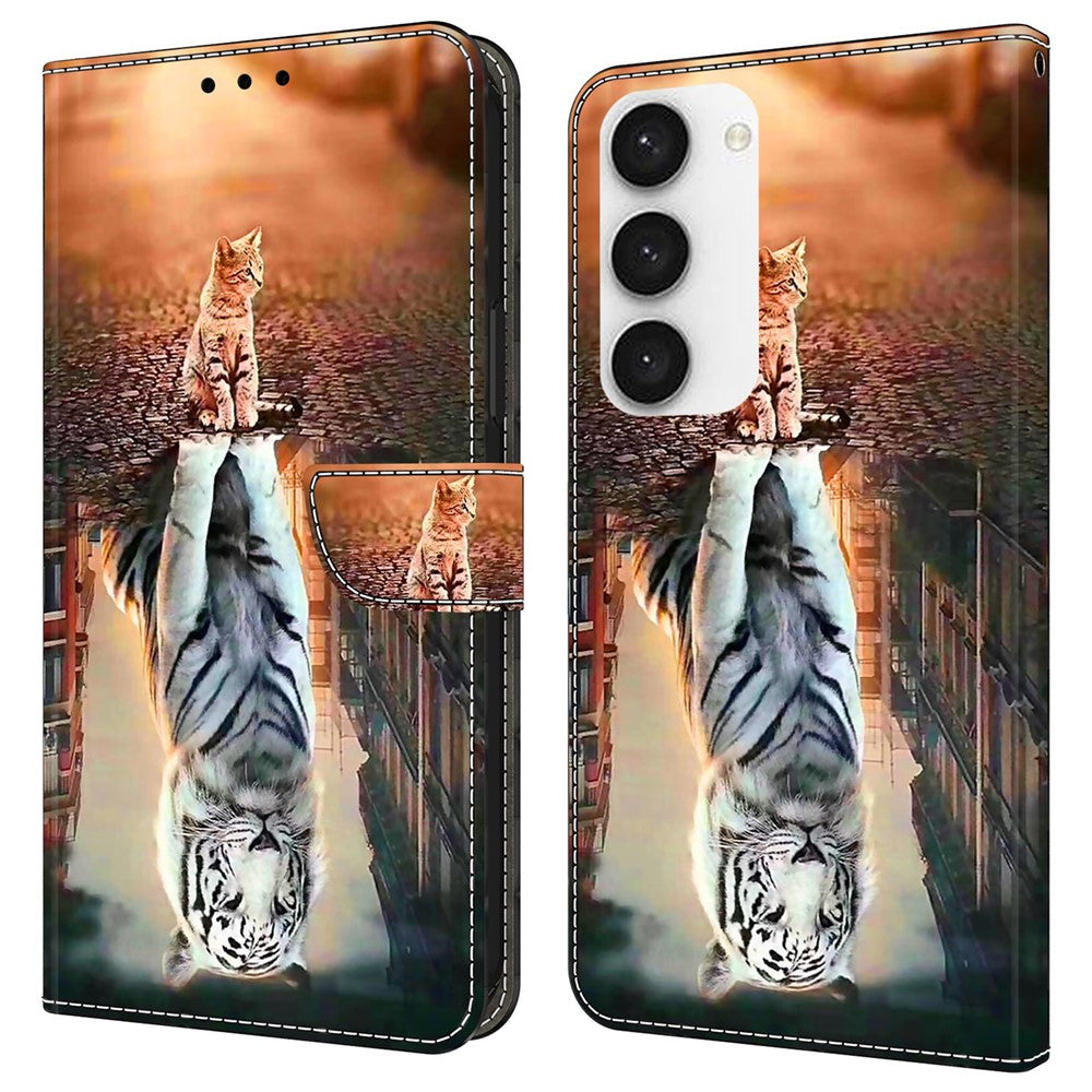 Galaxy S24 Plus Wallet-Hülle mit 3D-Muster & Magnetverschluss