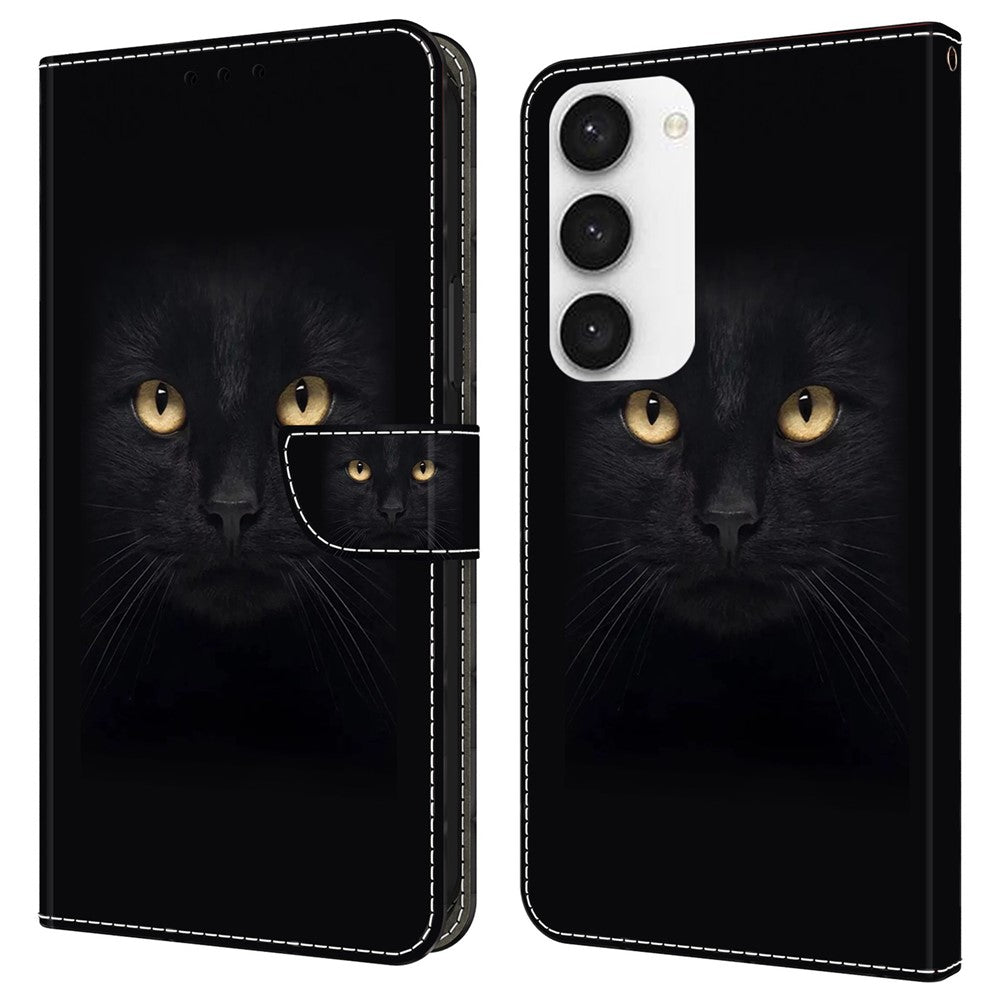 Galaxy S24 Plus Wallet-Hülle mit 3D-Muster & Magnetverschluss