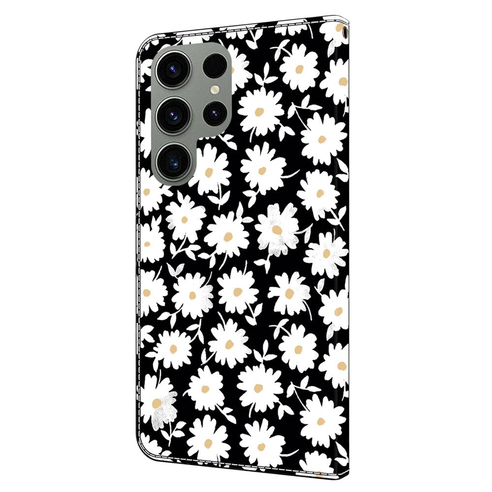 Galaxy S24 Ultra Wallet-Hülle mit 3D-Muster & Magnetverschluss