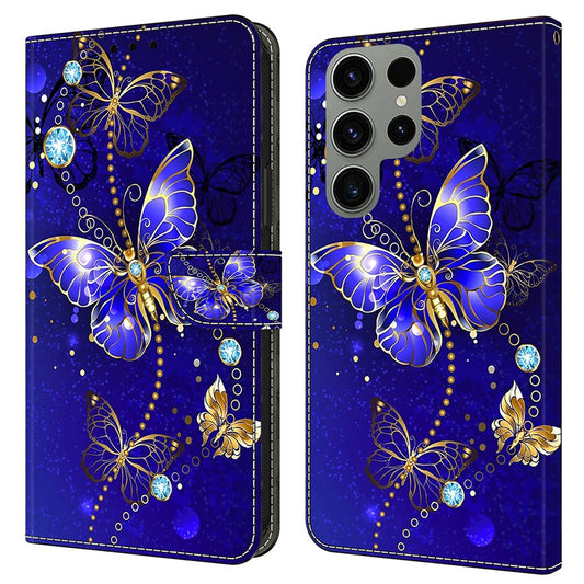 Galaxy S24 Ultra Wallet-Hülle – Mit 3D-Muster, Kartenfächer & Ständer