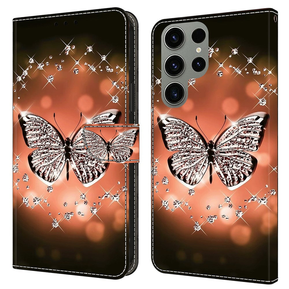 Galaxy S24 Ultra Wallet-Hülle – Mit 3D-Muster, Kartenfächer & Ständer