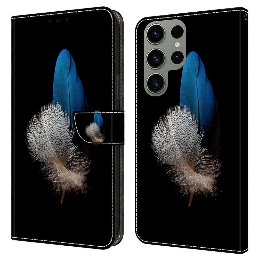Galaxy S24 Ultra Wallet-Hülle – Mit 3D-Muster, Kartenfächer & Ständer