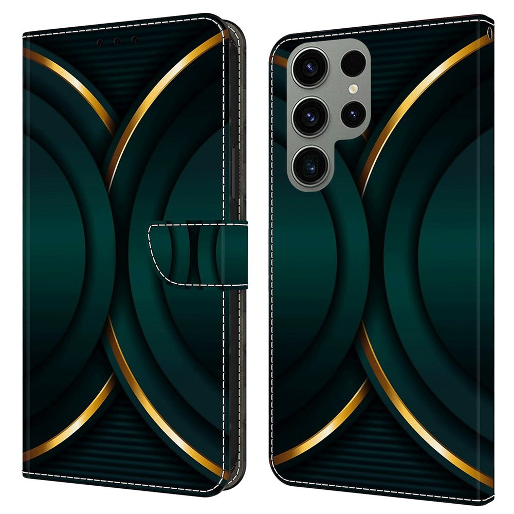 Galaxy S24 Ultra Wallet-Hülle – Mit 3D-Muster, Kartenfächer & Ständer