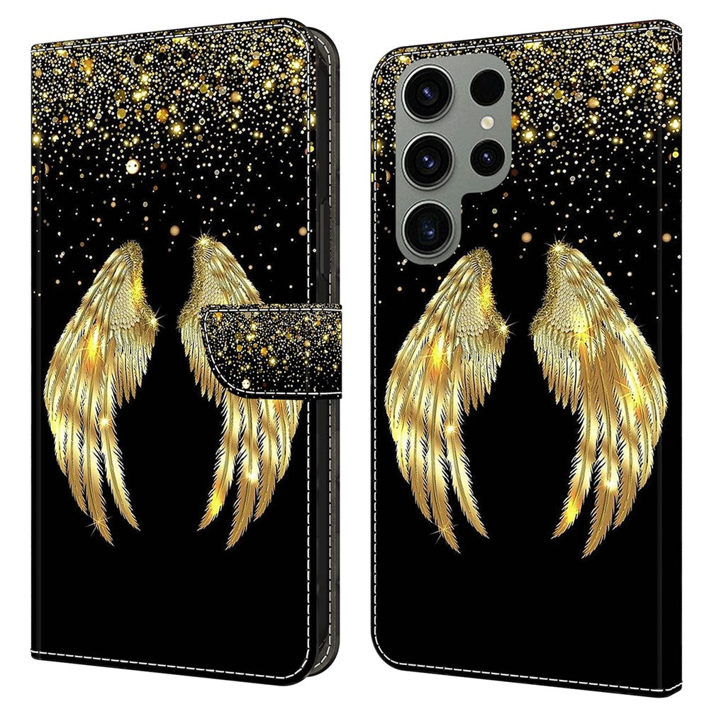 Galaxy S24 Ultra Wallet-Hülle – Mit 3D-Muster, Kartenfächer & Ständer