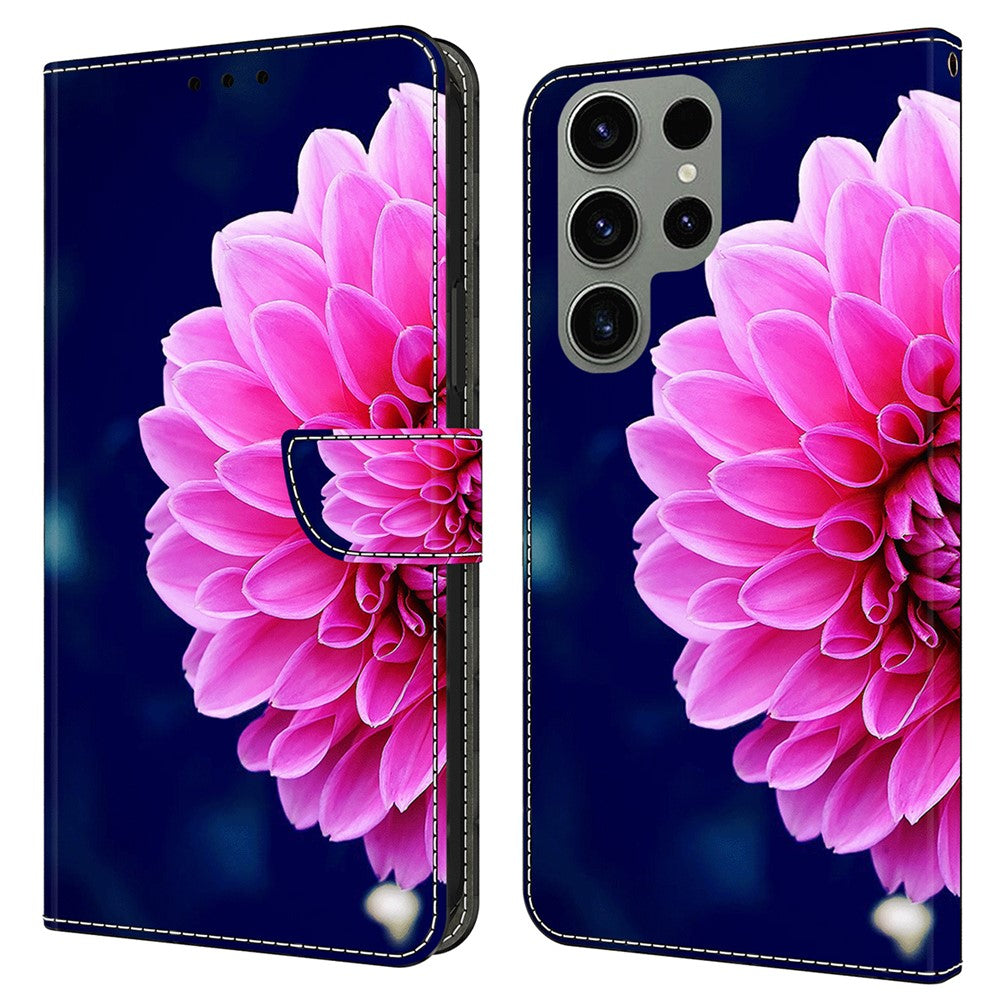 Galaxy S24 Ultra Wallet-Hülle – Mit 3D-Muster, Kartenfächer & Ständer