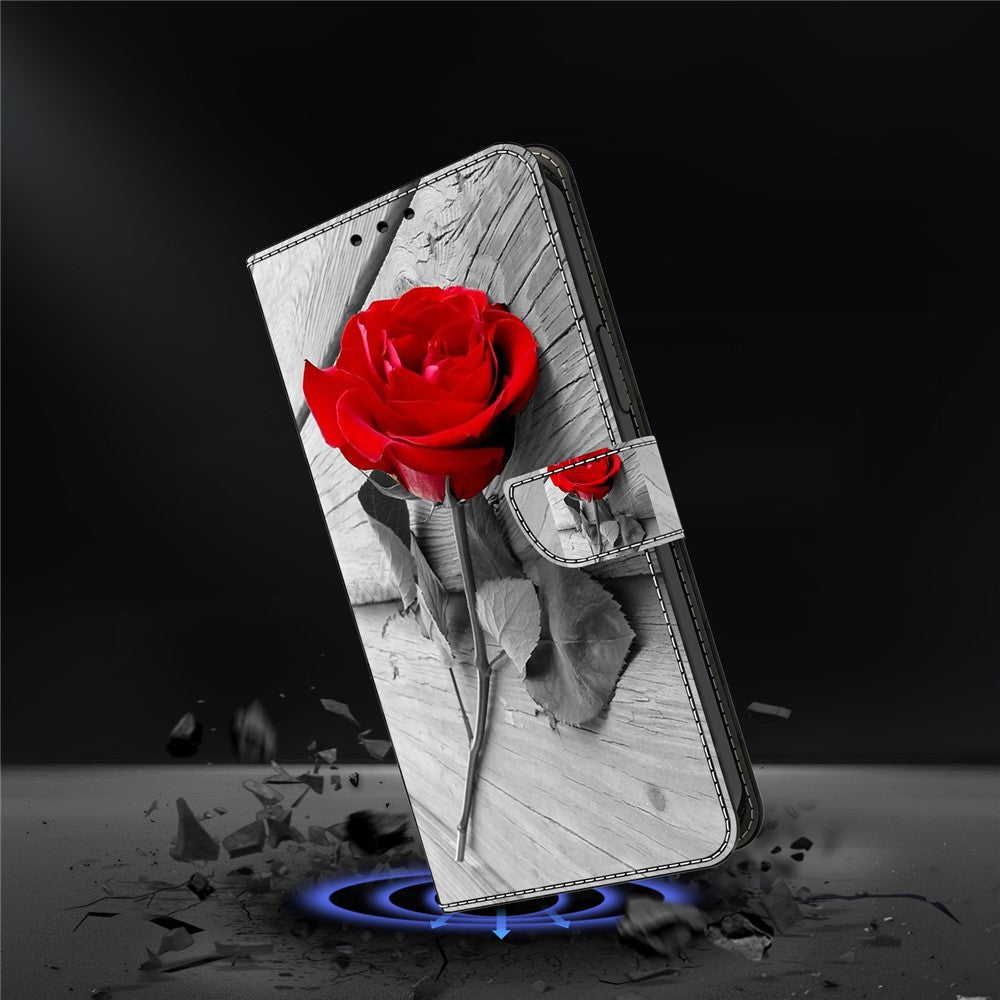 Galaxy S24 Wallet-Hülle mit 3D-Muster & Magnetverschluss