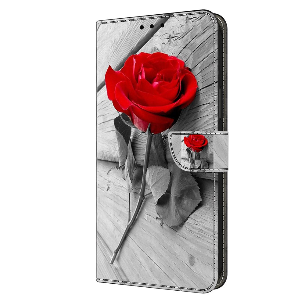 Galaxy S24 Wallet-Hülle mit 3D-Muster & Magnetverschluss