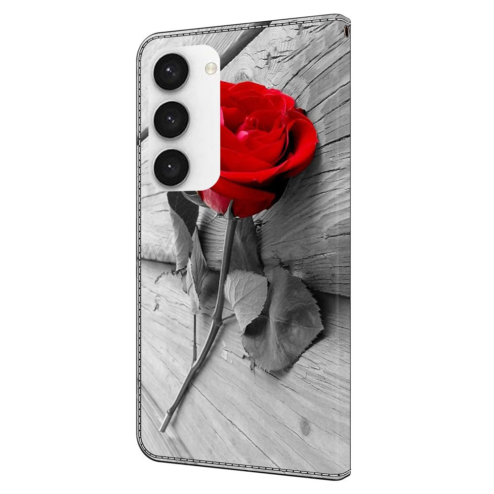 Galaxy S24 Wallet-Hülle mit 3D-Muster & Magnetverschluss