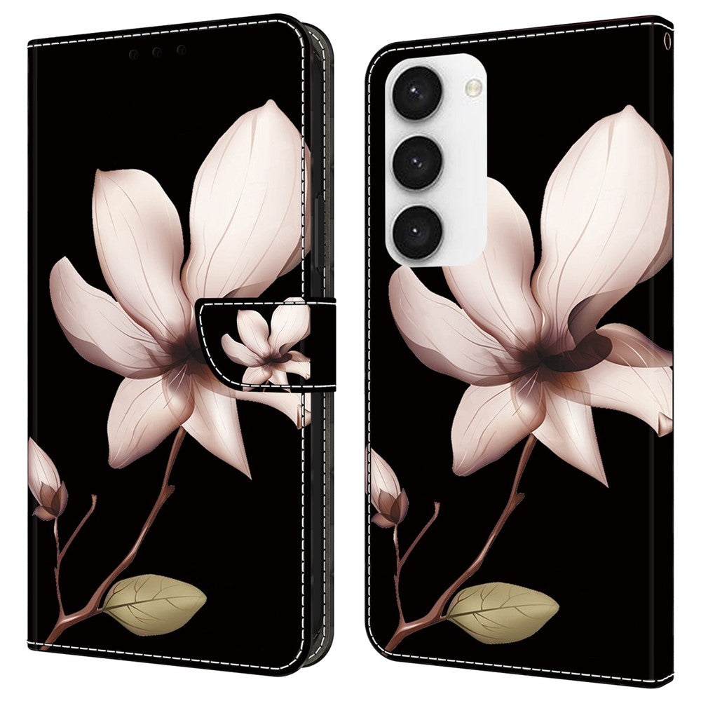 Galaxy S24 Wallet-Hülle mit 3D-Muster & Magnetverschluss