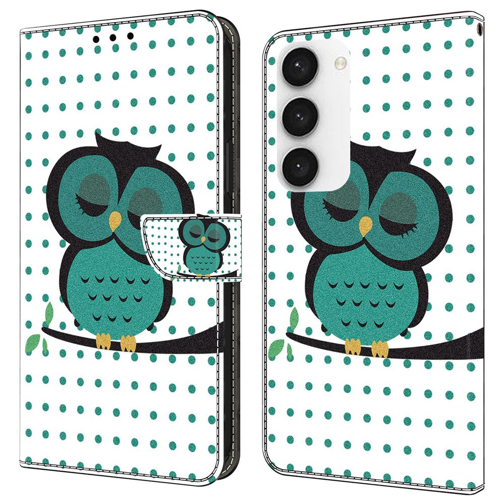 Galaxy S24 Wallet-Hülle mit 3D-Muster & Magnetverschluss