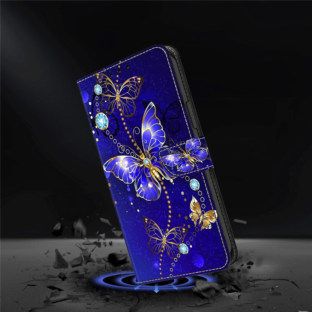 Galaxy S24 Wallet-Hülle – Mit 3D-Muster, Kartenfächer & Ständer