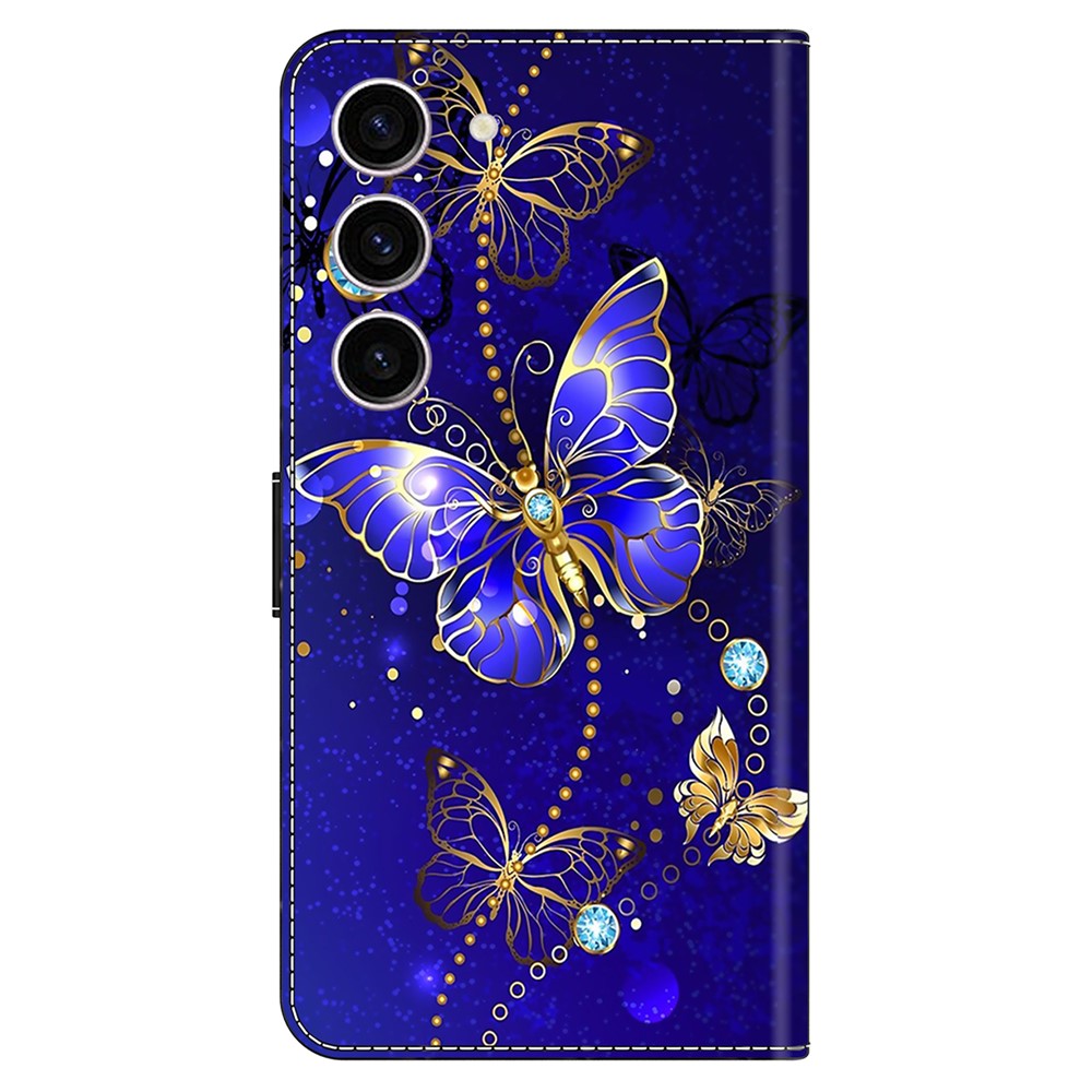 Galaxy S24 Wallet-Hülle – Mit 3D-Muster, Kartenfächer & Ständer