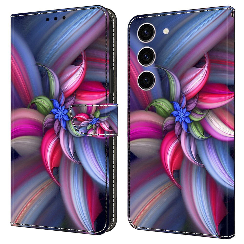 Galaxy S24 Wallet-Hülle – Mit 3D-Muster, Kartenfächer & Ständer
