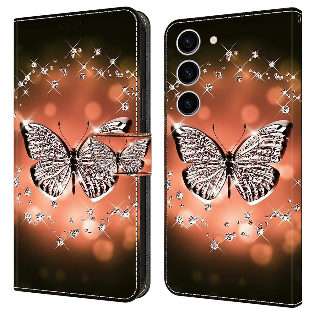 Galaxy S24 Wallet-Hülle – Mit 3D-Muster, Kartenfächer & Ständer