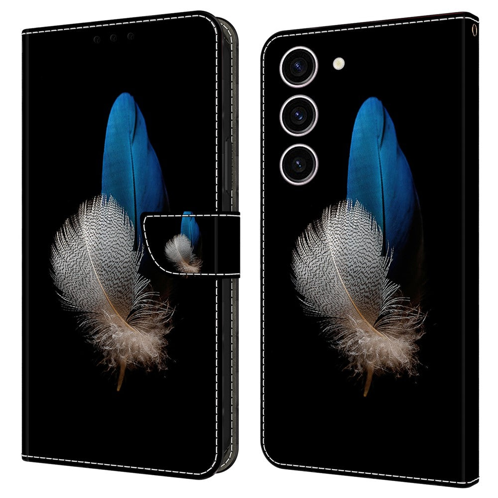 Galaxy S24 Wallet-Hülle – Mit 3D-Muster, Kartenfächer & Ständer