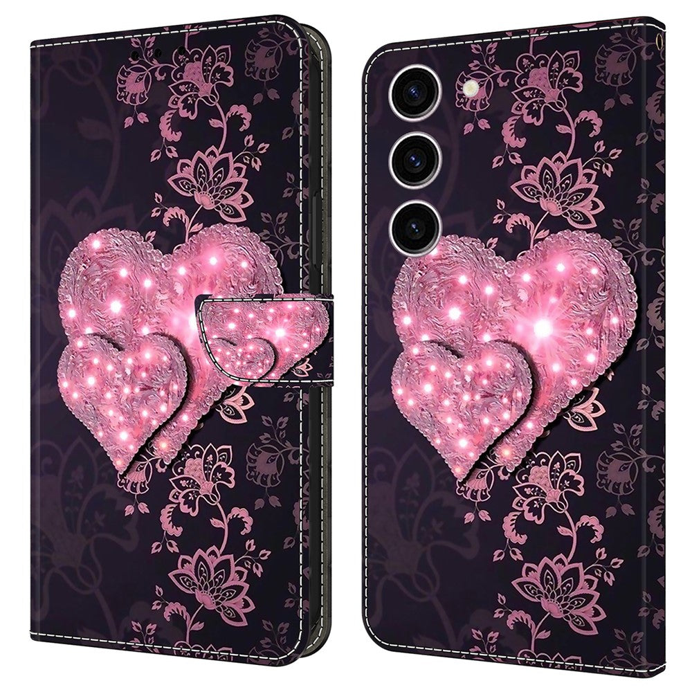 Galaxy S24 Wallet-Hülle – Mit 3D-Muster, Kartenfächer & Ständer