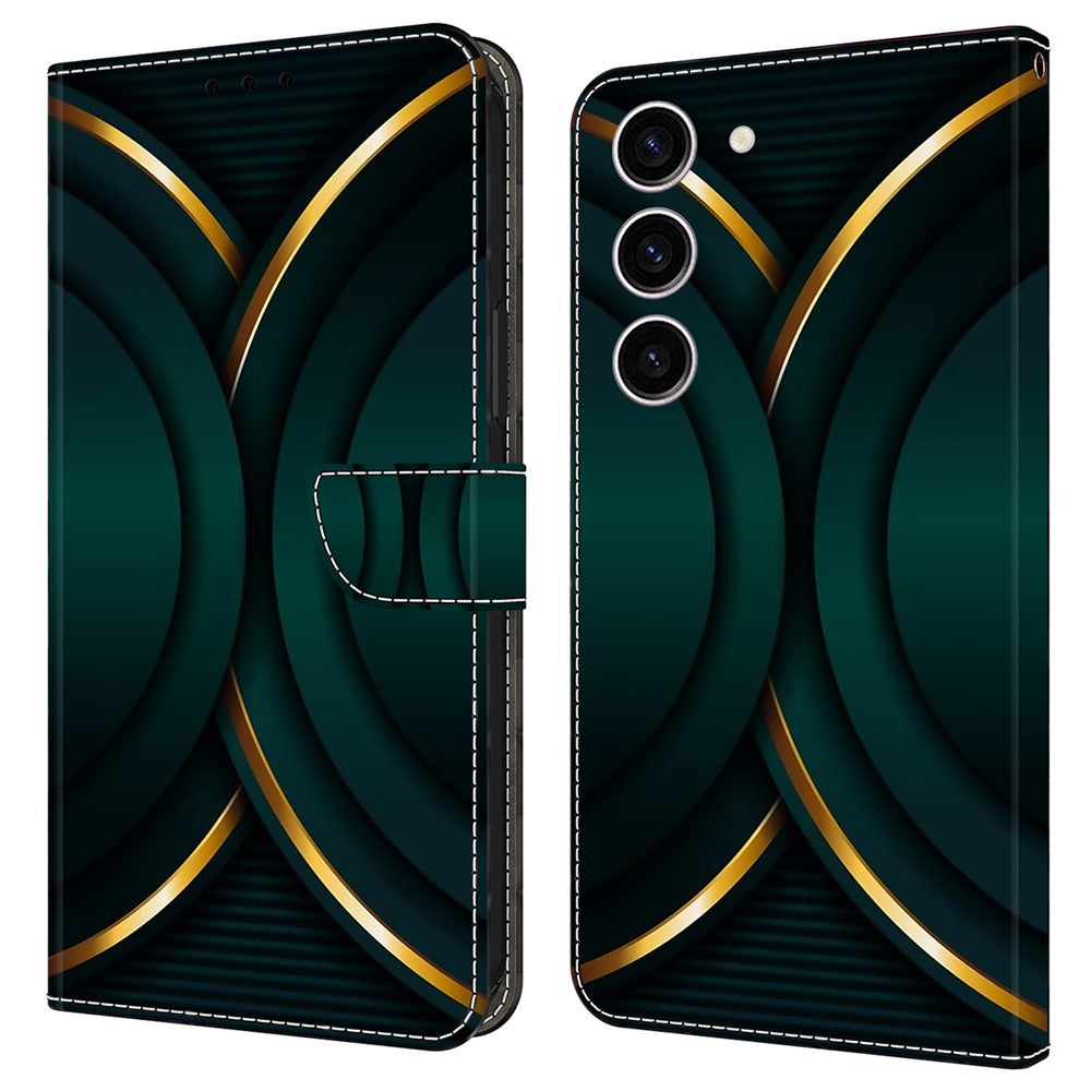 Galaxy S24 Wallet-Hülle – Mit 3D-Muster, Kartenfächer & Ständer