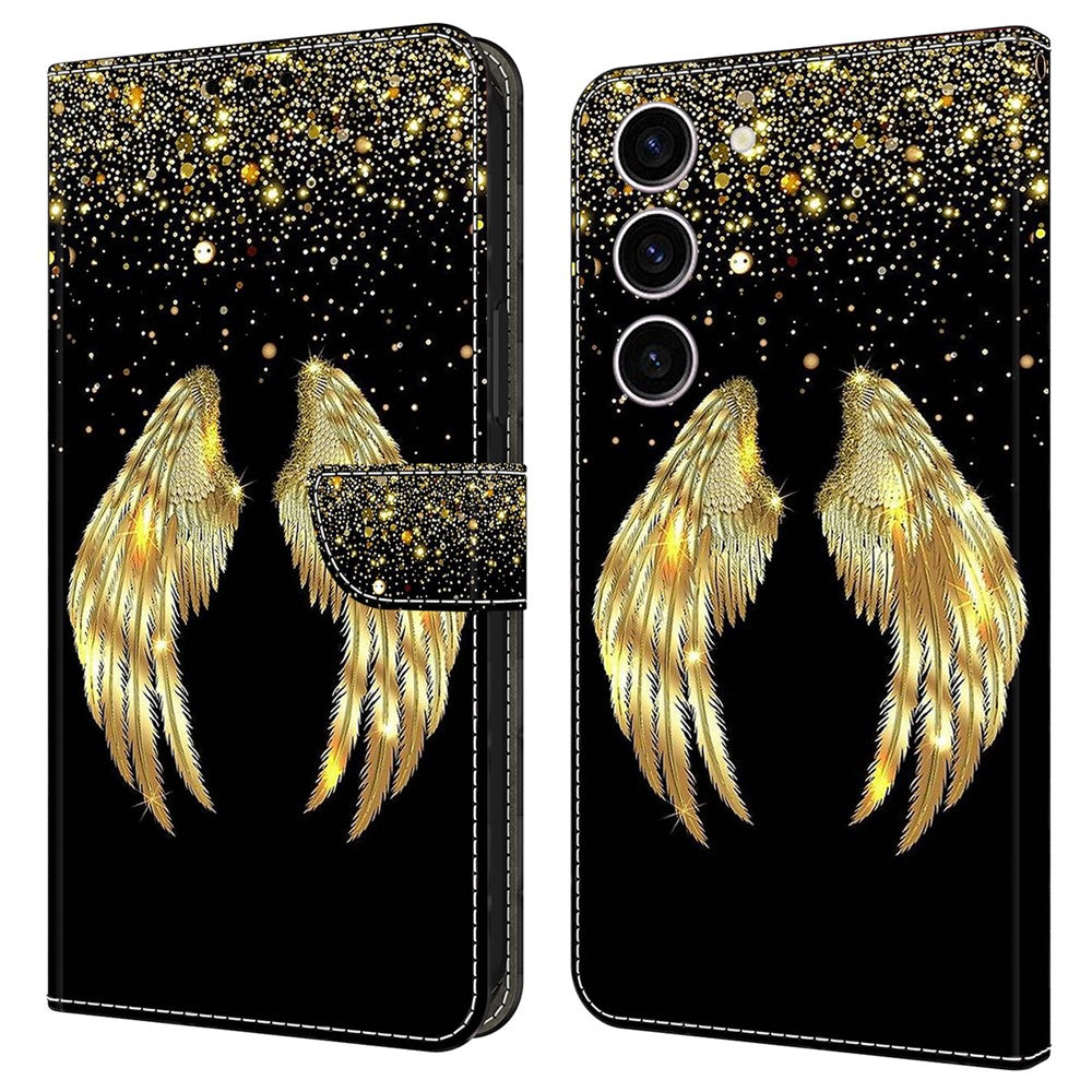 Galaxy S24 Wallet-Hülle – Mit 3D-Muster, Kartenfächer & Ständer