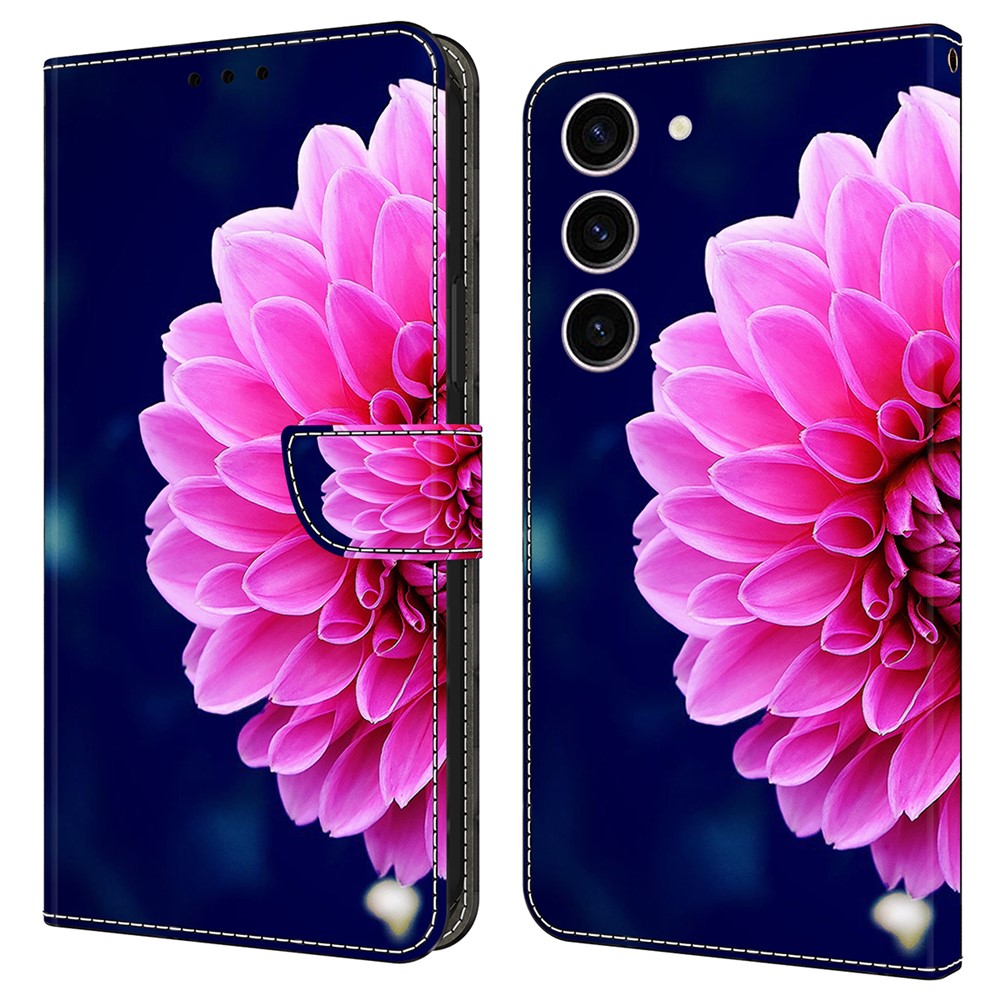 Galaxy S24 Wallet-Hülle – Mit 3D-Muster, Kartenfächer & Ständer