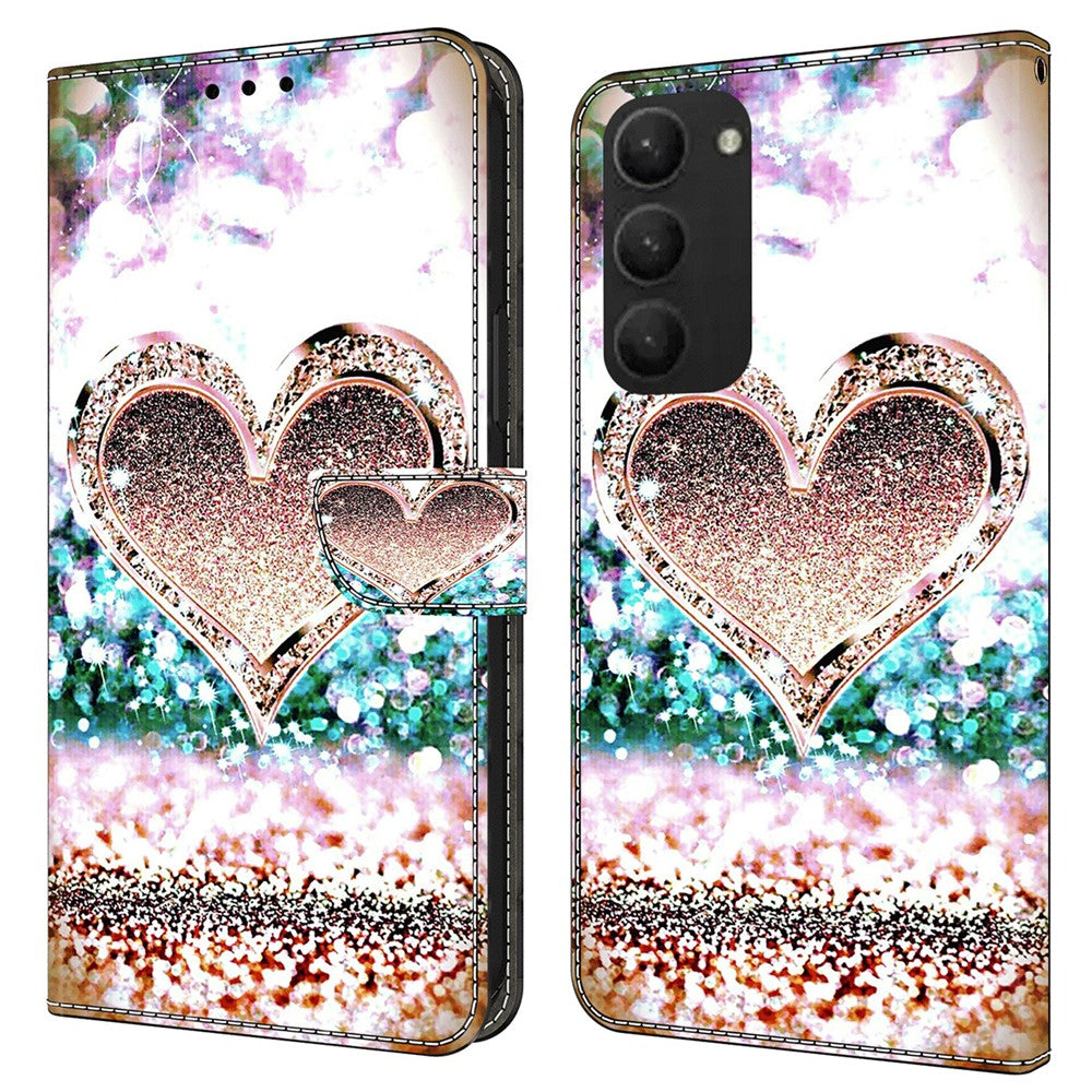 Galaxy S24 Plus Wallet-Hülle – Mit 3D-Muster, Kartenfächer & Ständer