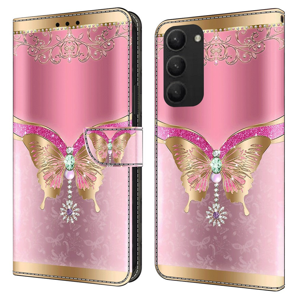 Galaxy S24 Plus Wallet-Hülle – Mit 3D-Muster, Kartenfächer & Ständer
