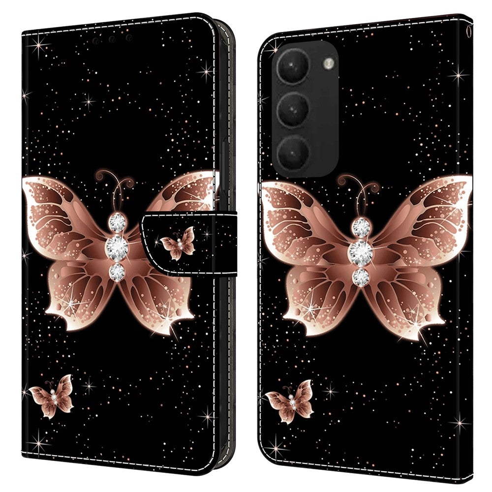Galaxy S24 Plus Wallet-Hülle – Mit 3D-Muster, Kartenfächer & Ständer