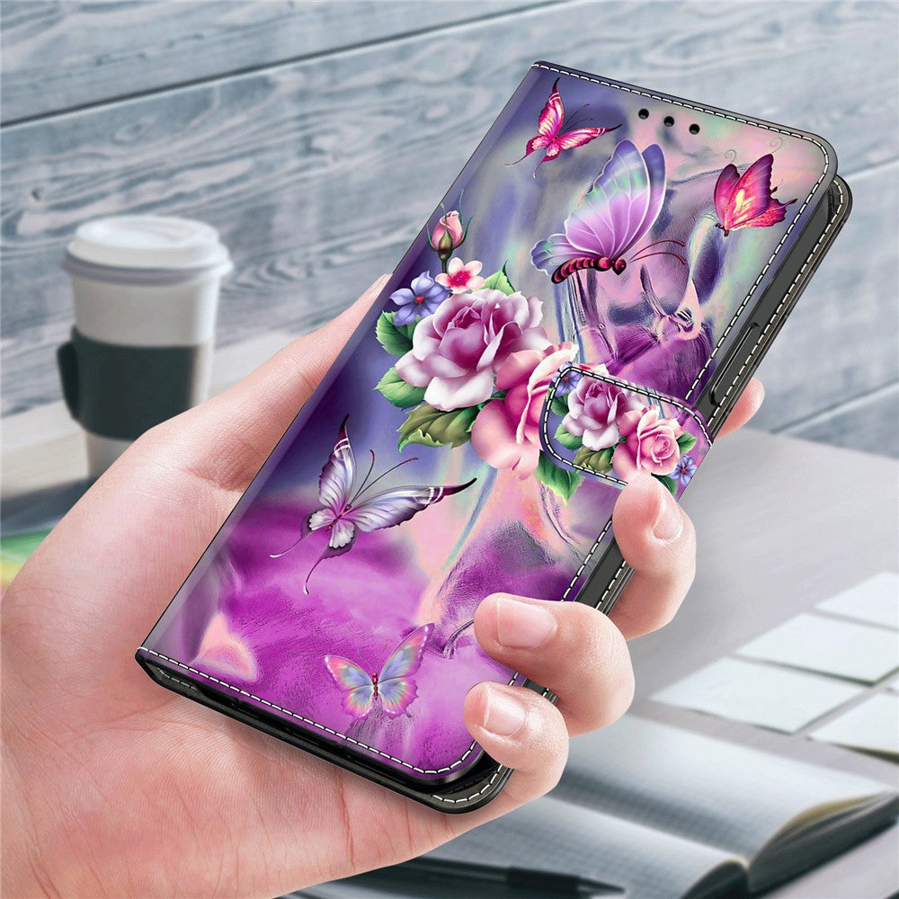 For Xiaomi 14 Case 3D Pattern Printing Phone Cover with Wallet Stand