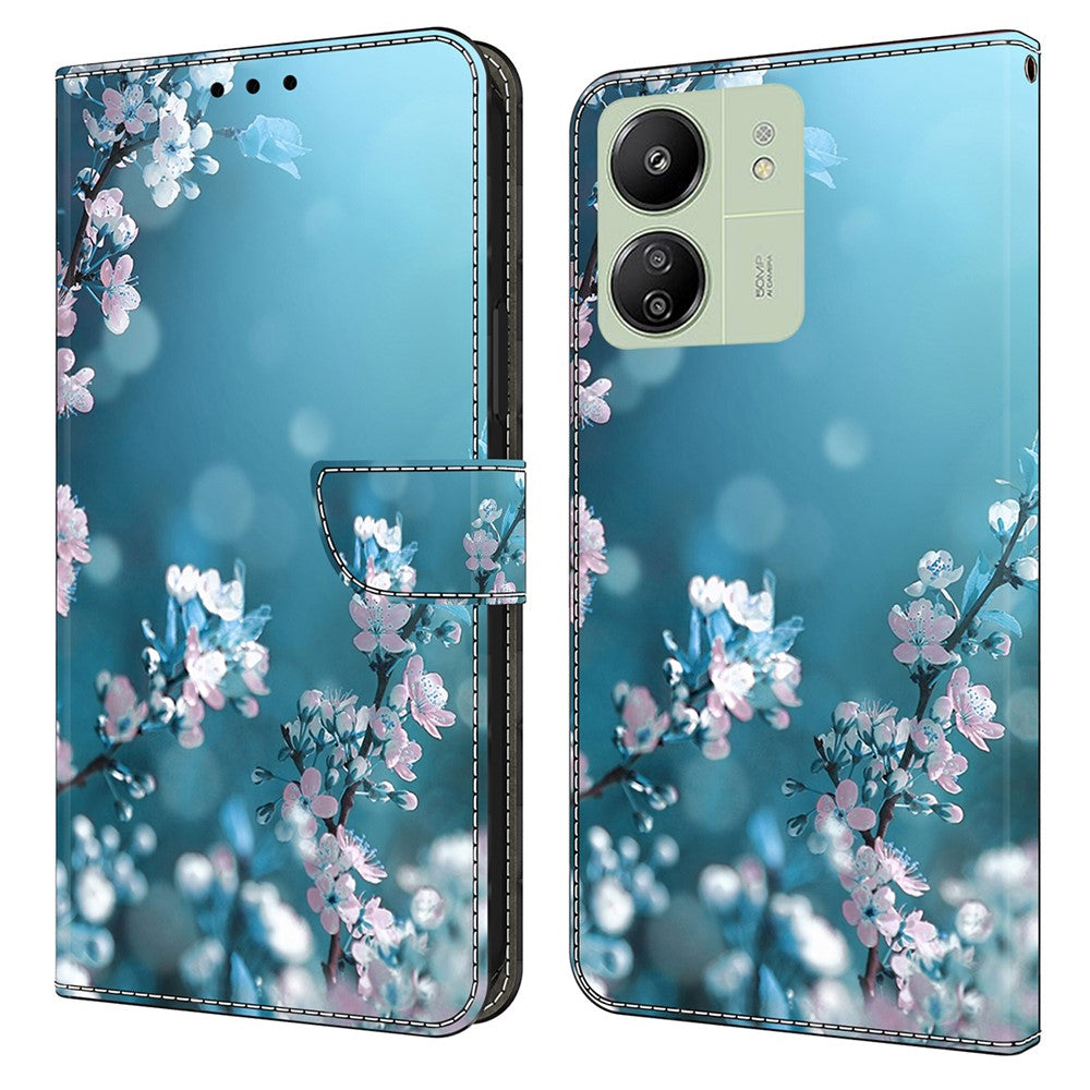For Xiaomi Redmi 13C 4G / 13C 5G / Poco C65 4G / Poco M6 5G / 13R 5G Case PU Leather Stand Wallet Cover
