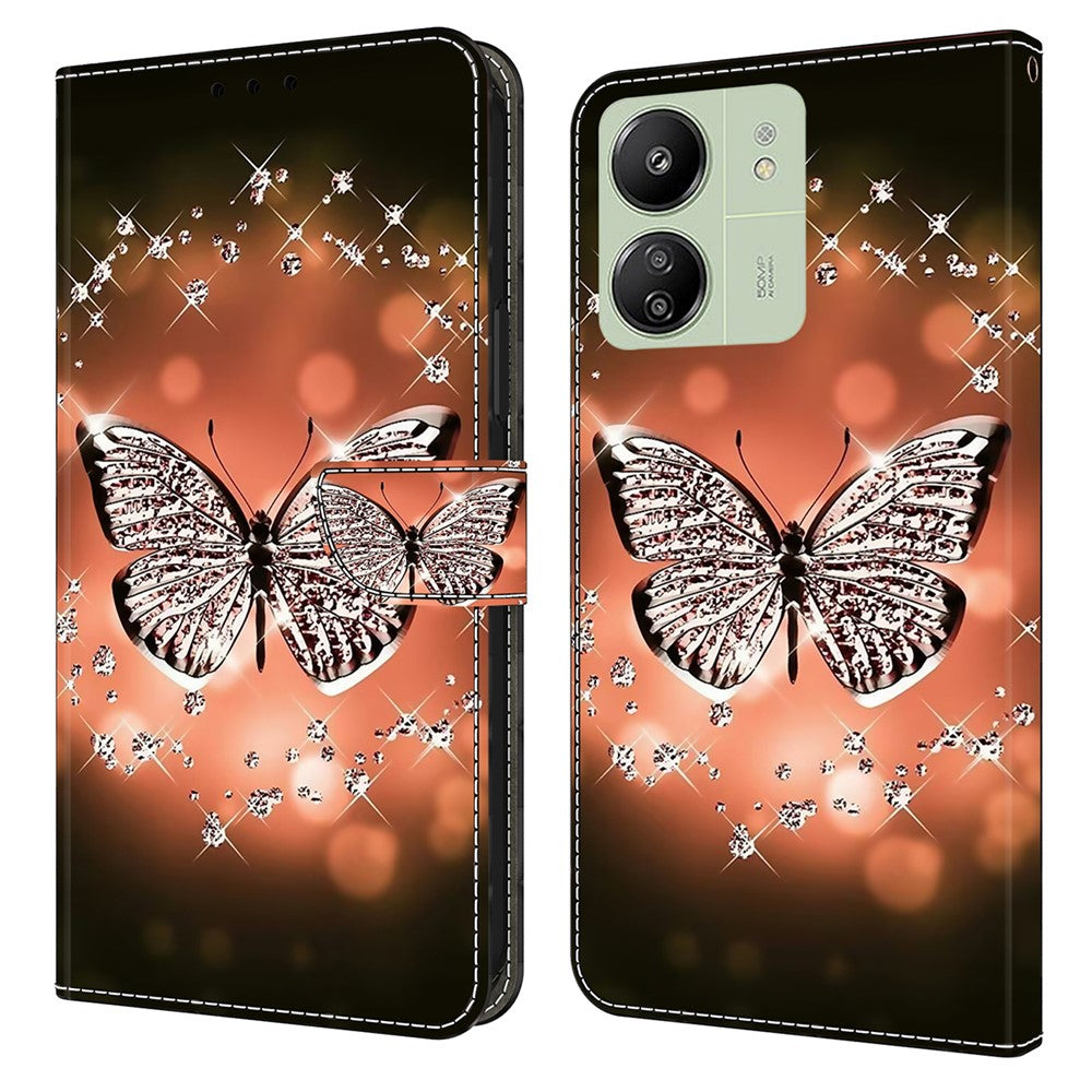 For Xiaomi Redmi 13C 4G / 13C 5G / Poco C65 4G / Poco M6 5G / 13R 5G Case PU Leather Stand Wallet Cover