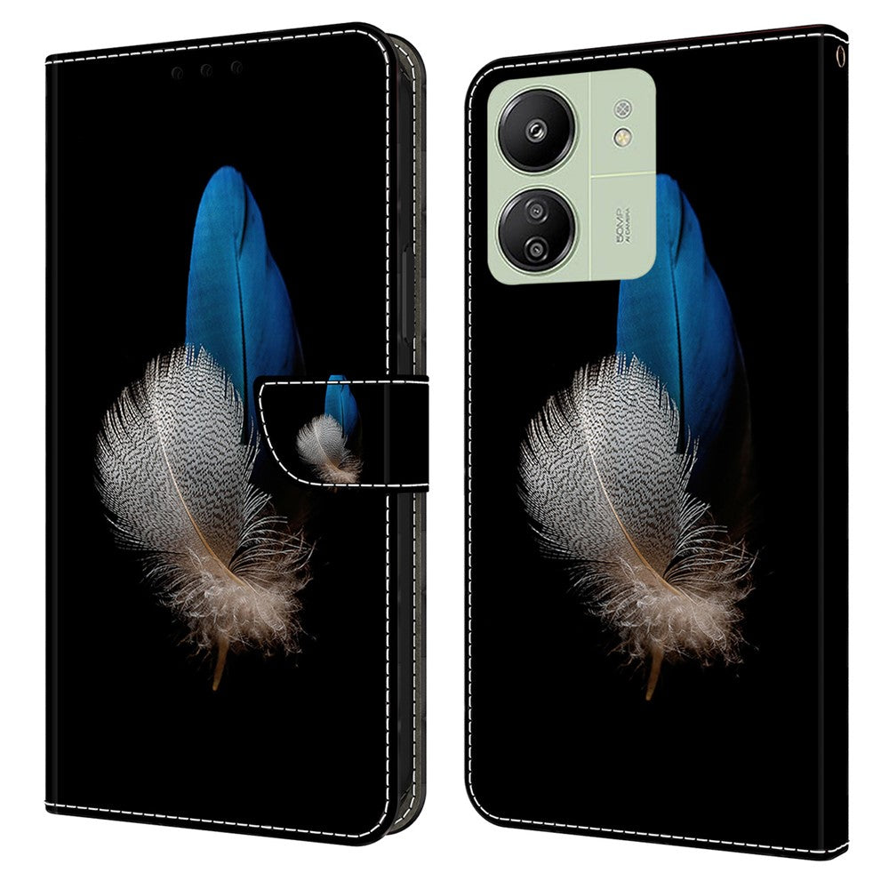 For Xiaomi Redmi 13C 4G / 13C 5G / Poco C65 4G / Poco M6 5G / 13R 5G Case PU Leather Stand Wallet Cover