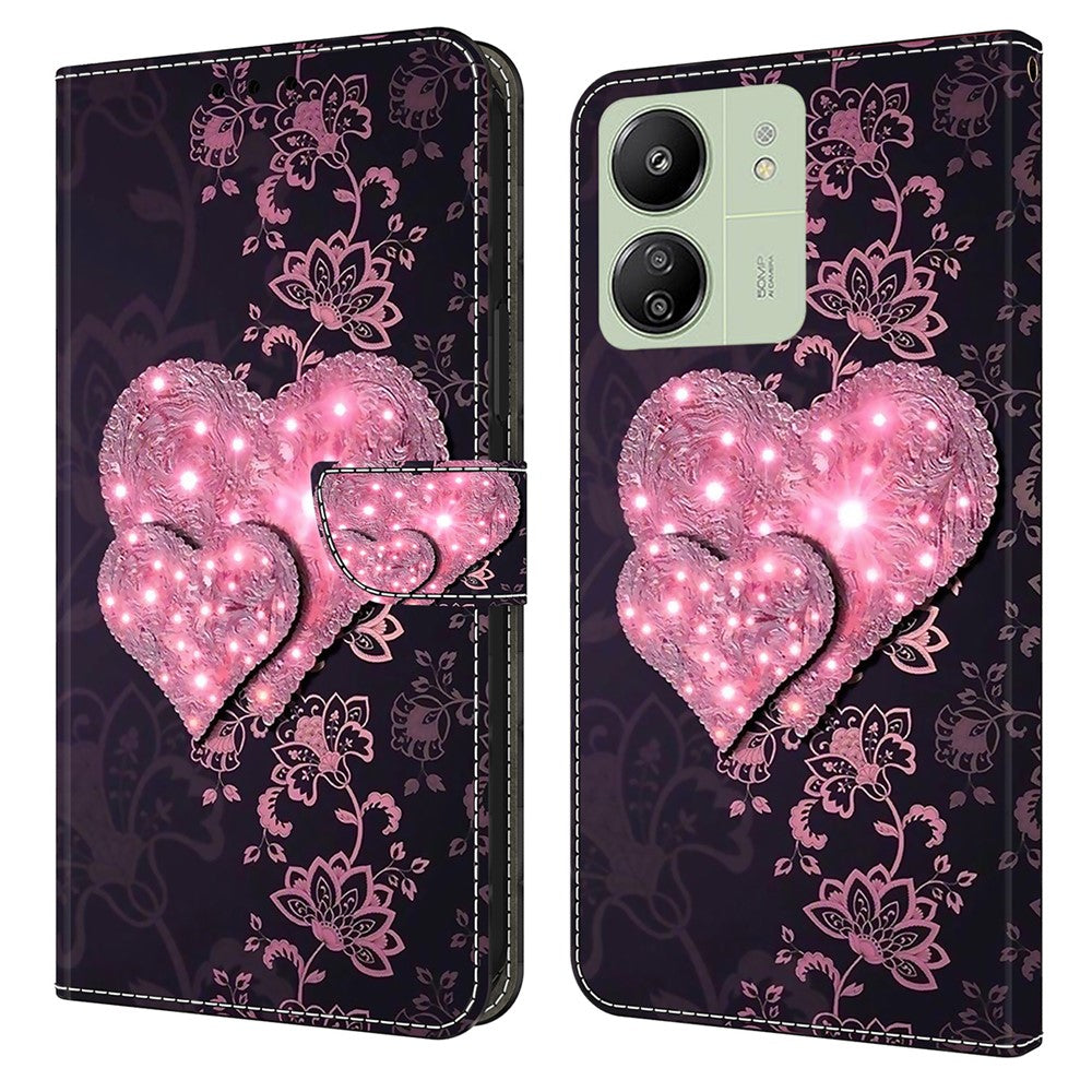 For Xiaomi Redmi 13C 4G / 13C 5G / Poco C65 4G / Poco M6 5G / 13R 5G Case PU Leather Stand Wallet Cover