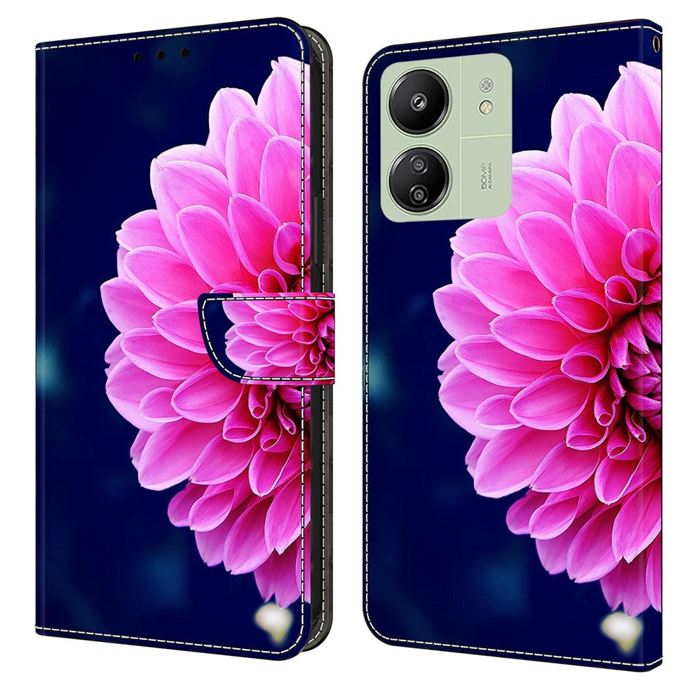 For Xiaomi Redmi 13C 4G / 13C 5G / Poco C65 4G / Poco M6 5G / 13R 5G Case PU Leather Stand Wallet Cover