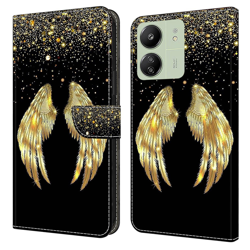 For Xiaomi Redmi 13C 4G / 13C 5G / Poco C65 4G / Poco M6 5G / 13R 5G Case PU Leather Stand Wallet Cover