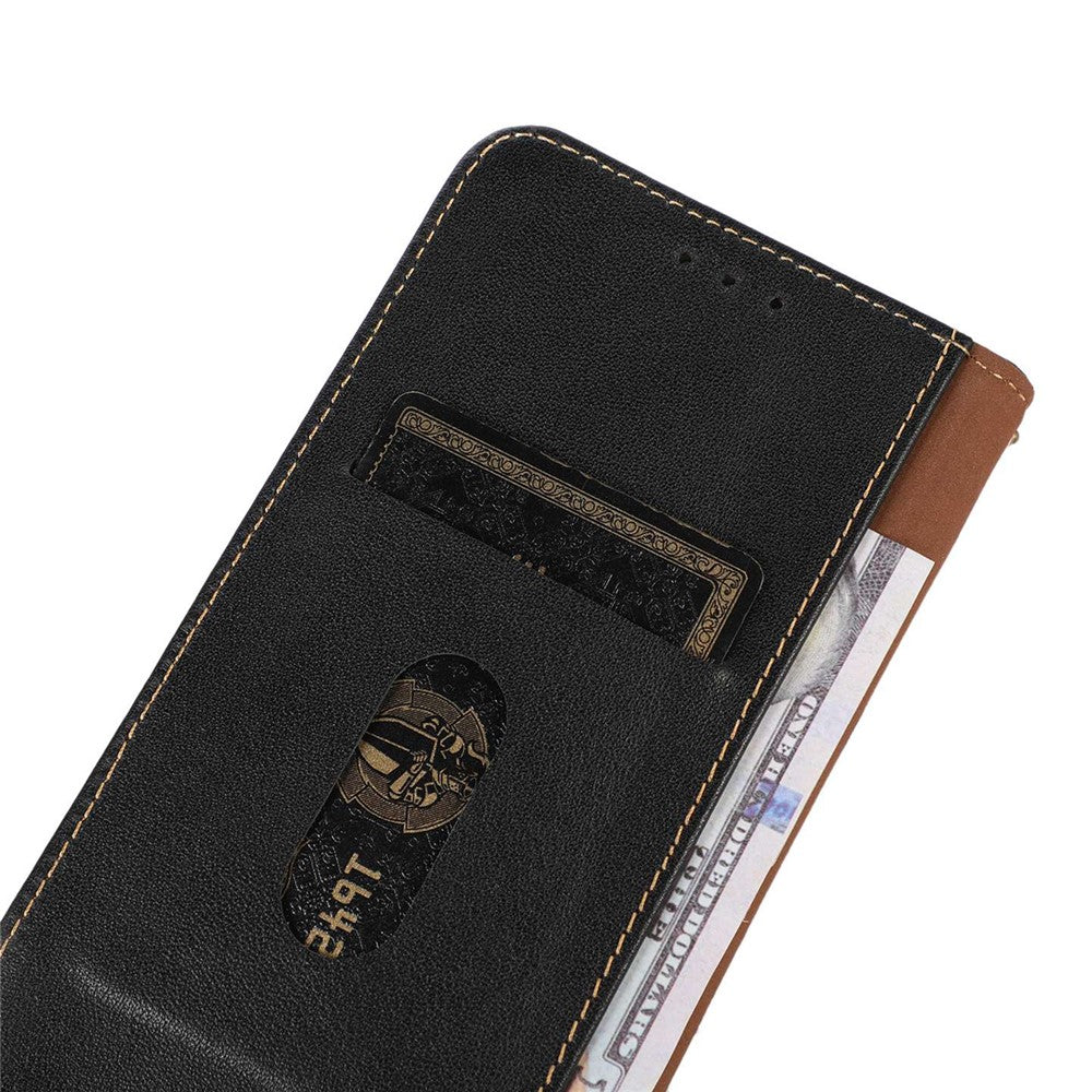 KHAZNEH For Honor 100 Pro 5G Case Genuine Cow Leather Nappa Texture Cover with Magnetic Closure