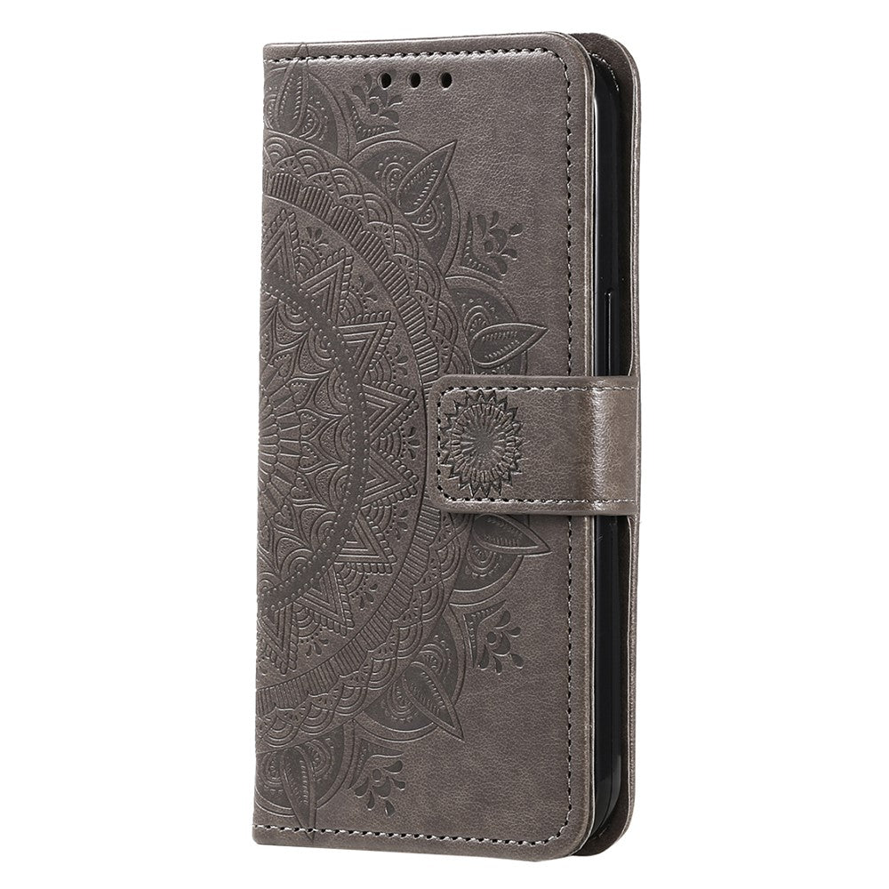 For Xiaomi Redmi 13C 4G / 13C 5G / 13R 5G / Poco M6 5G / Poco C65 4G Case Mandala Flower Imprint Cover with Strap