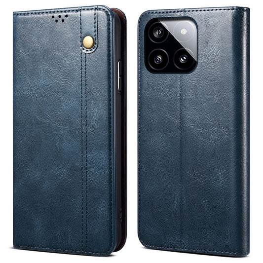 For Xiaomi Poco F6 Pro 5G / Redmi K70 5G / K70 Pro 5G Leather Case Wallet Waxy Crazy Horse Texture Stand Cover