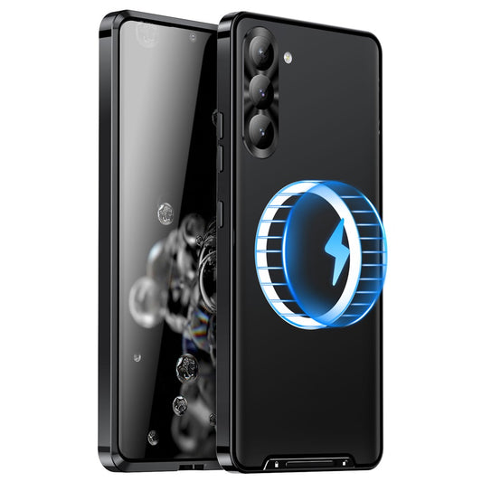 Galaxy S24 Plus magnetische Hülle mit Metallkante & Kameraschutz