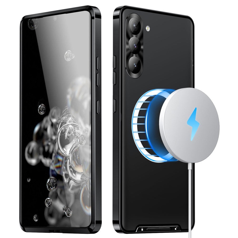 Galaxy S24 Plus magnetische Hülle mit Metallkante & Kameraschutz