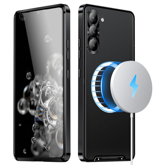 Galaxy S24 Plus magnetische Hülle mit Metallkante & Kameraschutz
