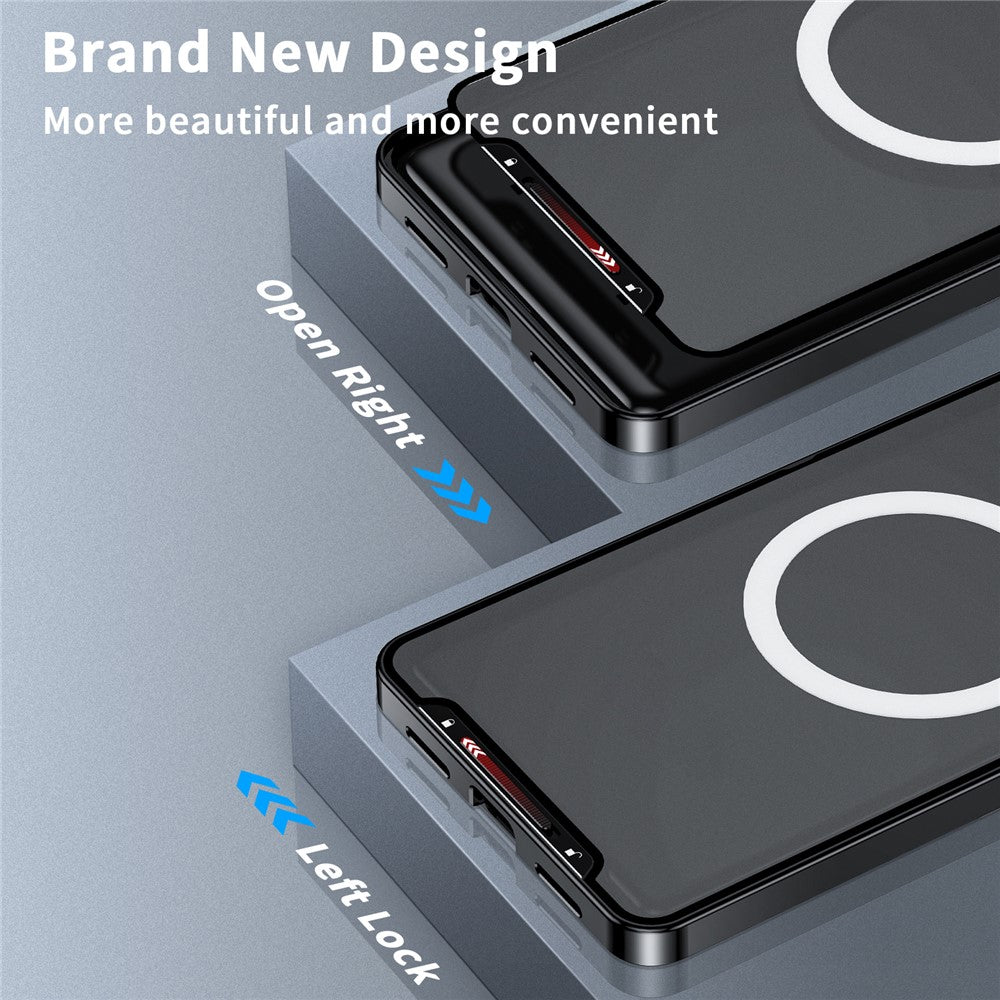Galaxy S24 Plus magnetische Hülle mit Metallkante & Kameraschutz