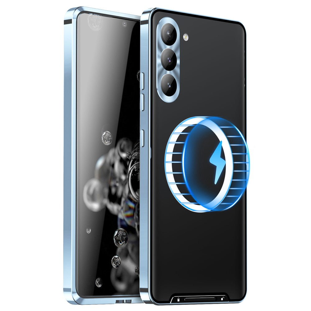 Galaxy S24 Plus magnetische Hülle mit Metallkante & Kameraschutz